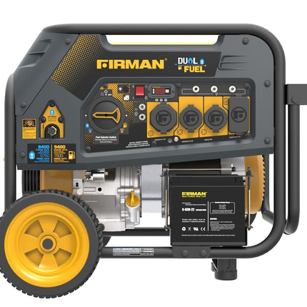 Firman Hybrid H07552 Portable Generator, 50 A, 120/240 VAC, Gasoline, LPG, 8 gal Tank, 12 hr Run Time :EA: QUANTITY: 1