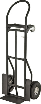 ProSource YY-600-2 Hand Truck, 14 in W Toe Plate, 7-3/4 in D Toe Plate, 800 lb Horizontal, 400 lb Vertical, Black :EA: QUANTITY: 1