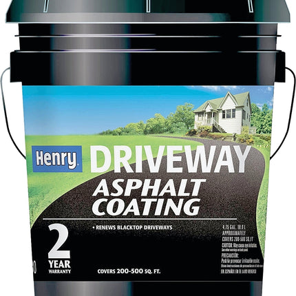 Henry HE130074 Asphalt Coating, Liquid, Black, 4.75 gal Pail :PAIL: QUANTITY: 1