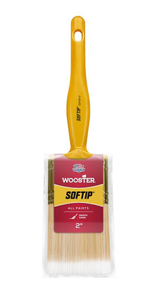 Wooster Q3108-2 Paint Brush, 2 in W, 2-7/16 in L Bristle, Nylon/Polyester Bristle, Beaver Tail Handle :EA: QUANTITY: 1