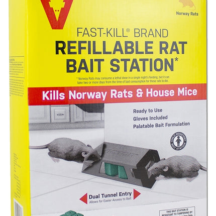 Victor Fast-Kill M930 Rat Bait Station, 2 -Opening, Plastic :BX8: QUANTITY: 1