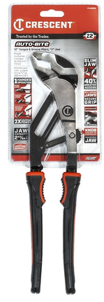 Crescent Z2 Auto-Bite Series RTAB12CG Tongue and Groove Plier, 12.8 in OAL, 2-3/4 in Jaw, Self-Locking Adjustment :CD: QUANTITY: 1