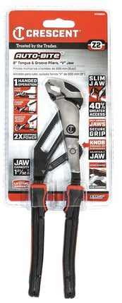 Crescent Z2 Auto-Bite Series RTAB8CG Tongue and Groove Plier, 8.7 in OAL, 1.85 in Jaw, Self-Locking Adjustment :CD: QUANTITY: 1