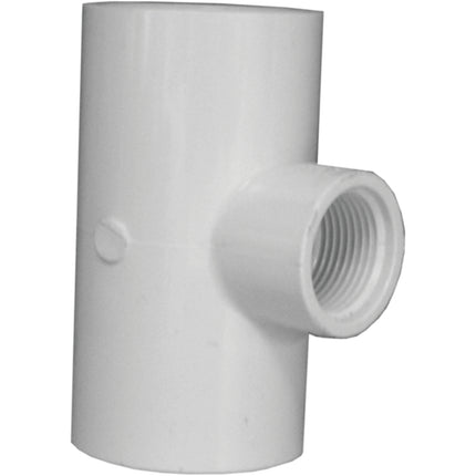 IPEX 035875 Reducing Tee, 1-1/2 x 1-1/2 x 1 in, Socket x Socket x FNPT, PVC, SCH 40 Schedule :EA: QUANTITY: 1