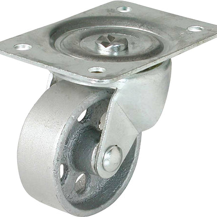 Shepherd Hardware 9782 Swivel Caster, 4 in Dia Wheel, 1-1/2 in W Wheel, Cast Iron Wheel, 500 lb :EA: QUANTITY: 1