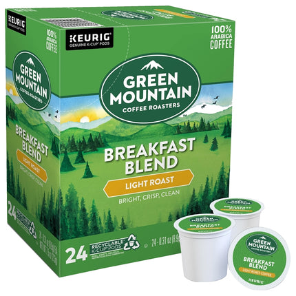 KEURIG 5000330085 Breakfast Blend K-Cup Pod Box, Yes Caffeine, Light Roast Box :BX 24: QUANTITY: 4