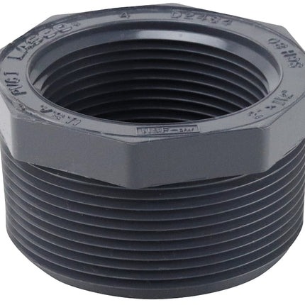 IPEX 036669 Reducer Bushing, 2 x 1-1/2 in, MNPT x FNPT, PVC, SCH 80 Schedule, 400, 470 psi Pressure :EA: QUANTITY: 1