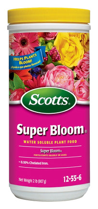 Scotts Super Bloom 110500 Water Soluble Plant Food, 2 lb Bottle, Solid, 12-55-6 N-P-K Ratio :EA: QUANTITY: 1