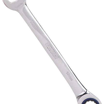 Vulcan PG14MM Combination Wrench, Metric, 14 mm Head, Chrome Vanadium Steel, Polished Mirror :EA: QUANTITY: 1