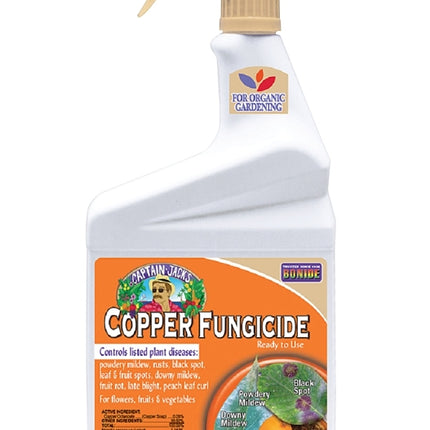 Bonide 775 Copper Fungicide, Liquid, Fat, Blue, 1 qt Bottle :QUART: QUANTITY: 1