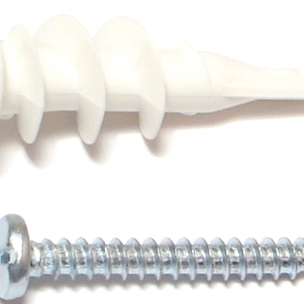 Midwest Fastener 10421 Wall Anchor with Screw, #8 Thread, 1-1/4 in L, Plastic :CD: QUANTITY: 1