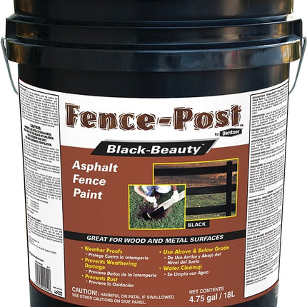 Gardner 9005-GA Fence Paint, Black, 5 gal Pail :PAIL: QUANTITY: 1