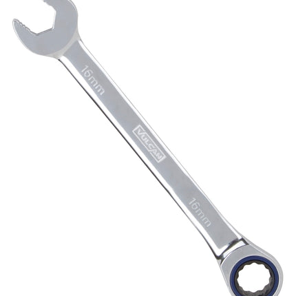 Vulcan PG16MM Combination Wrench, Metric, 16 mm Head, Chrome Vanadium Steel, Polished Mirror :EA: QUANTITY: 1