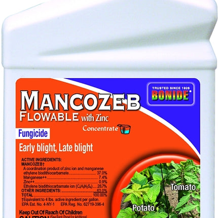 Bonide Mancozeb 862 Fungicide, Liquid, Sulfur, Yellow, 1 pt :EA: QUANTITY: 1