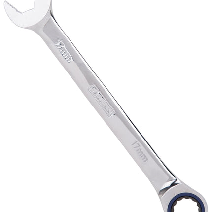 Vulcan PG17MM Combination Wrench, Metric, 17 mm Head, Chrome Vanadium Steel, Polished Mirror :EA: QUANTITY: 1