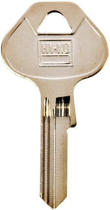 Hy-Ko 11010M60 Key Blank, Brass, Nickel, For: Master Locks and Padlocks :EA: QUANTITY: 10