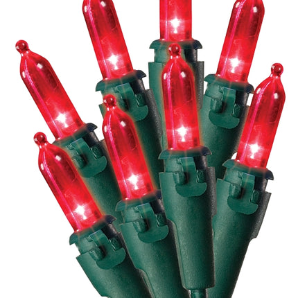 Sylvania W11L1258 Light Set, Christmas, 120 V, 4.8 W, LED Lamp, Red Lamp, 25,000 hr Average Life :EA: QUANTITY: 12