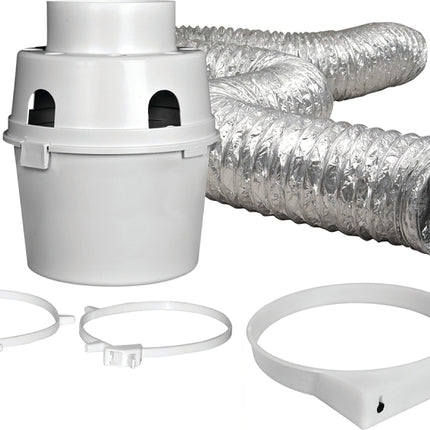 Dundas Jafine ProFlex TDIDVKZW Dryer Vent Kit, Indoor, 12-Piece :EA: QUANTITY: 1