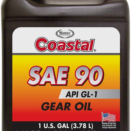 Coastal 13705 Gear Oil, 90, 1 gal :EA: QUANTITY: 6