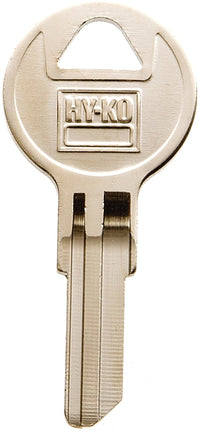 Hy-Ko 11010CG27 Key Blank, Brass, Nickel, For: Chicago Cabinet, House Locks and Padlocks :EA: QUANTITY: 10