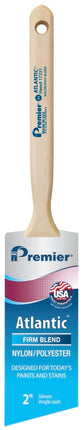 Premier Atlantic 17331 Paint Brush, 2 in W, Nylon/Polyester Bristle :EA: QUANTITY: 1