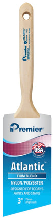 Premier Atlantic 17333 Paint Brush, 3 in W, Nylon/Polyester Bristle :EA: QUANTITY: 1