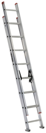 Louisville L-2324-16 Extension Ladder, 193 in H Reach, 200 lb, 1-1/2 in D Step, Aluminum :EA: QUANTITY: 1