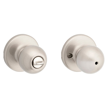 Kwikset 93001-875 Security Polo Lockset, Knob Handle, Satin Nickel :CD: QUANTITY: 1