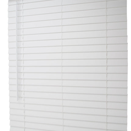 Simple Spaces FWMB-14 Blind, 64 in L, 34 in W, Faux Wood, White :EA: QUANTITY: 2