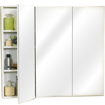 Zenith M36 Medicine Cabinet, 35-7/8 in OAW, 4-1/2 in OAD, 29-7/8 in OAH, Wood, Clear, 3-Shelf, 3-Door :EA: QUANTITY: 1