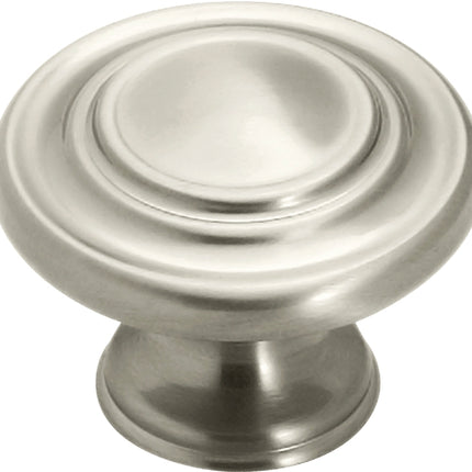 Amerock BP15862G10 Cabinet Knob, 1-5/16 in Projection, Zinc, Satin Nickel :EA: QUANTITY: 1