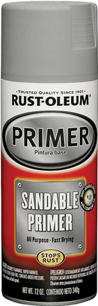 Rust-Oleum 249415 Spray Primer, Gray, 12 oz, Can :CAN: QUANTITY: 1