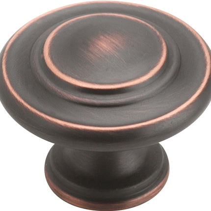 Amerock BP15862ORB Cabinet Knob, 1-5/16 in Projection, Zinc, Oil-Rubbed Bronze