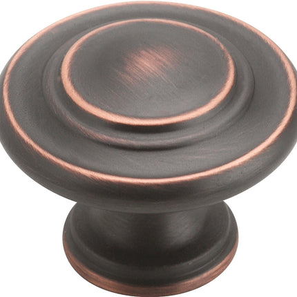 Amerock BP15862ORB Cabinet Knob, 1-5/16 in Projection, Zinc, Oil-Rubbed Bronze :EA: QUANTITY: 1