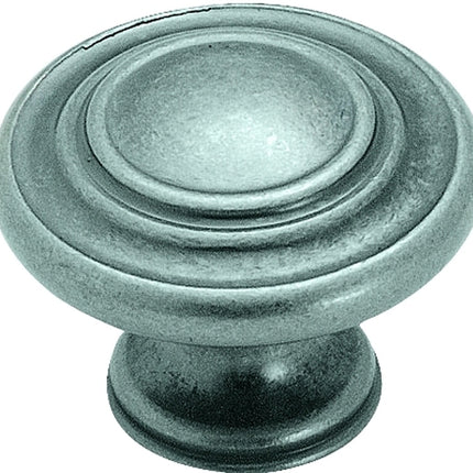 Amerock BP1586WN Cabinet Knob, 1 in Projection, Zinc, Weathered Nickel :EA: QUANTITY: 1