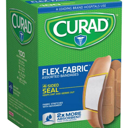 Curad CUR0700RB Adhesive Bandage, Fabric Bandage, 24/CS