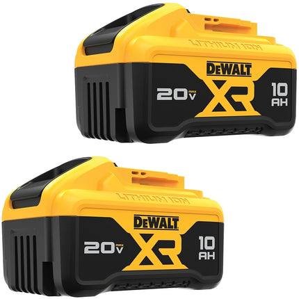 DeWALT DCB210-2 Rechargeable Battery Pack, 20 V Battery, 10 Ah, 1 hr Charging, 2/PK :CD 2: QUANTITY: 1