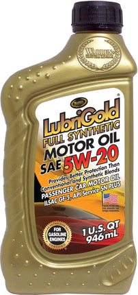 Warren LubriGold dexos1 402056 Motor Oil, 5W-20, 32 oz :EA: QUANTITY: 6