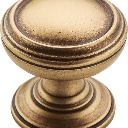 Amerock BP55342GB Cabinet Knob, 1-1/4 in Projection, Zinc, Gilded Bronze