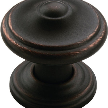 Amerock BP55341ORB Cabinet Knob, 1-1/4 in Projection, Zinc, Oil-Rubbed Bronze