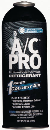 A/C Pro ACP102-6 AC Refrigerant, 12 oz, Can, Liquid-Based Aerosol