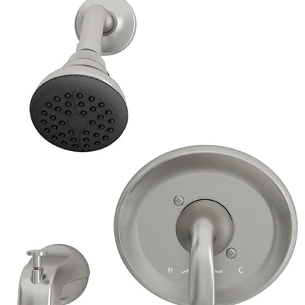 American Standard Cadet Suite Series 9091512.295 Tub and Shower Faucet, Adjustable Showerhead, 2 gpm Showerhead :EA: QUANTITY: 1