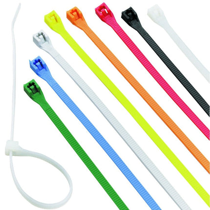 Calterm 73242 Cable Tie, 6/6 Nylon, Assorted :AS100: QUANTITY: 1