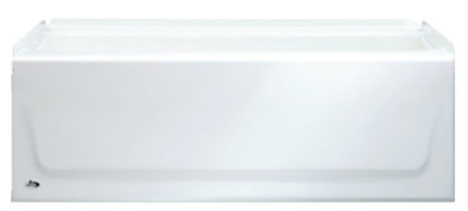 Bootz KONA 011-3303-00/2303 Bathtub, 34 gal, 54 in L, 30 in W, 15-1/4 in H, Alcove Installation, Steel, White :EA: QUANTITY: 1