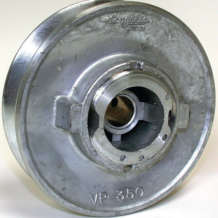 Dial 6145 Motor Pulley, 1/2 in Dia Bore, 3-1/2 in OD, Zinc :EA: QUANTITY: 1