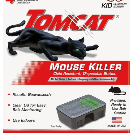 Tomcat 0371610 Disposable Mouse Bait Station, 1 oz Bait, Emerald Green :PK 4: QUANTITY: 1