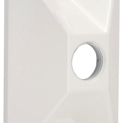 Hubbell 5186-6 Cluster Cover, 4-19/32 in L, 2-27/32 in W, Rectangular, Zinc, White, Powder-Coated :CD: QUANTITY: 1