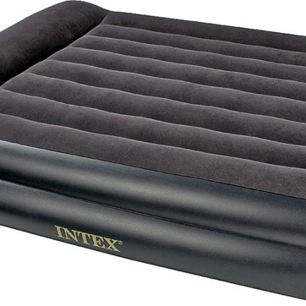 Intex Dura-Beam Series 64123EP Air Mattress, 80 in L, 60 in W, Queen, Fiber, Gray :EA: QUANTITY: 1