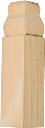 Waddell IBTB32 Trim Block Moulding, 4-1/2 in L, 1-1/8 in W, 1-1/8 in Thick, Pine Wood :EA: QUANTITY: 1