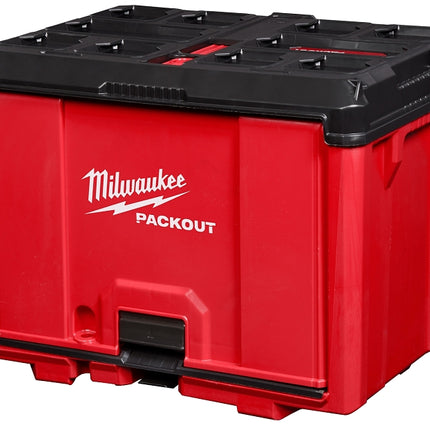 Milwaukee PACKOUT 48-22-8445 Tool Cabinet, 50 lb, 20 in OAW, 15 in OAH, 15 in OAD, Polymer, Black/Red :EA: QUANTITY: 1